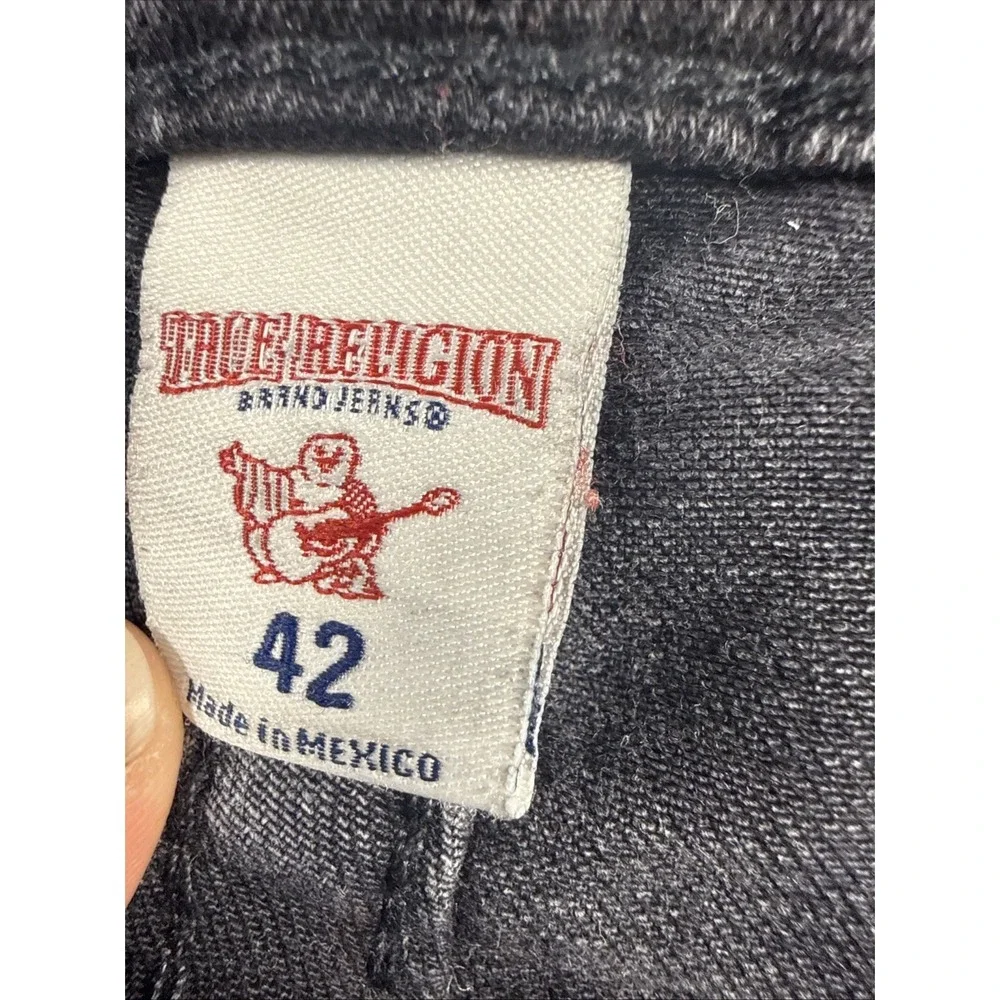 True Religion Mens Blue Denim Classic 5-Pocket Design Straight Leg Jeans Size 42